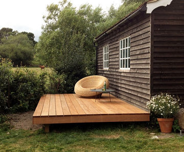 Balau hardwood decking – smooth, reeded and grooved