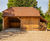 2-bay oak-framed garage kit with gable end and log store 0