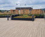 Farrino® porcelain decking, Class A fire-rated