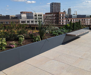 Planterline - straight structural steel planter walls