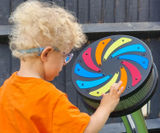 Tropical Cyclone - colourful outdoor rain sound sensory percussion wheel - on this page