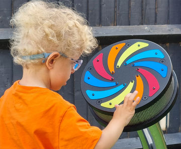 Tropical Cyclone - colourful outdoor rain sound sensory percussion wheel