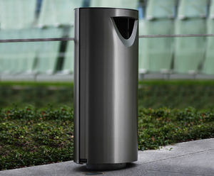 s11.3 stainless steel litter bin with ashtray