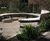 v36 curved steel and timber bench 0
