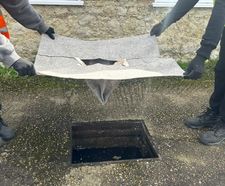 Biobrane W70 Drain Guard - wool drain filter for sediment and oil removal
