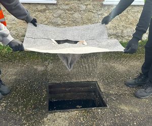 Biobrane W70 Drain Guard - wool drain filter for sediment and oil removal