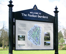 Twin Post Interpretation Signs