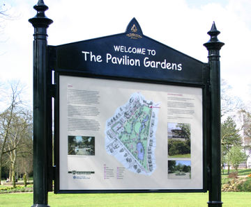 Twin Post Interpretation Signs