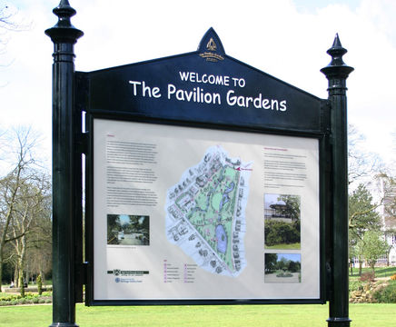 Twin Post Interpretation Signs