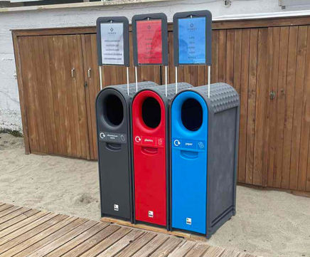 Leafield EcoArc 80 litre capacity Recycling Bin 