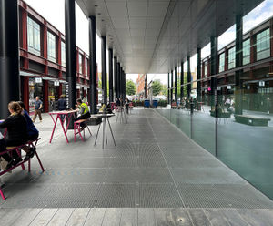 Pedestrian Grating for street food outlets at Spitalfields Market