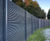 Italia-100 steel louvred grille fencing 2