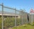 Siena: mild steel railing fence with conified top 2