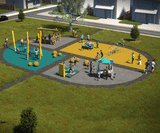 KORE inclusive multi-use play equipment for teenagers - on this page