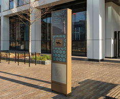 Bespoke WAY2GO Totems for Noma Sadler's Yard, Manchester