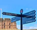 WAY2GO Fingerpost - outdoor metal wayfinding sign