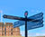 WAY2GO Fingerpost - outdoor metal wayfinding sign 0