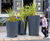 Bespoke powder-coated steel planters 1