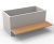 Sheldon timber and aluminium planter bench 6