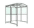 Burbank smoking shelter with PETG roof 2