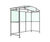 Inglewood smoking shelter with PETG roof 1