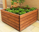 Springwell traditional-style timber square planter - on this page