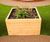 Springwell traditional-style timber square planter 5