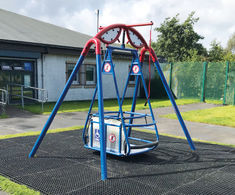 Inclusive Wheelchair Swing - steel playground swing for wheelchair users