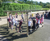 Agility Cube - timber school playground climbing frame for small spaces - on this page