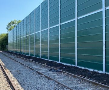 METASoundBlok - lightweight steel absorptive acoustic barrier panels