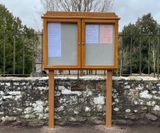 Bespoke noticeboards in oak or recycled plastic (MmT) - on this page