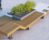 Isolaurbana steel, timber and concrete seating and planter units - on this page