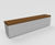 Pewsham timber-topped precast concrete bench - PBN417 3
