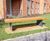 Langley slatted timber top and steel bench - LBN119 7