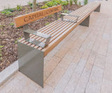 Langley timber-slatted top and steel seat - LST108 - on this page
