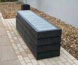Agora - contemporary recycled plastic bench, 1.8m - on this page