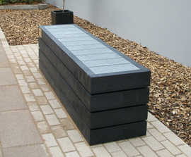 Agora - recycled plastic bench