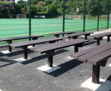 Sofia Bench - recycled plastic outdoor seating for parks and gardens