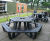 Roma - recycled plastic hexagonal picnic table (seats 12) 9