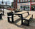 Matrix 08 - recycled plastic picnic table and bench set 1