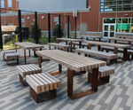 QUAY FSC timber and steel table
