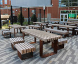 QUAY FSC timber and steel table - on this page