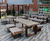 QUAY FSC timber and steel table 0