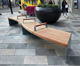 ILFORD curved heavy-duty FSC hardwood and steel seat - on this page