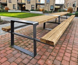 MURTON FSC hardwood and steel picnic table and benches - on this page