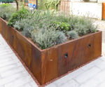 Bespoke corten steel planters