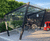 Edge - contemporary glass and stainless steel cycle shelter 2