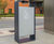 Radium Litter Bin - steel outdoor bin with ashtray for public spaces 1