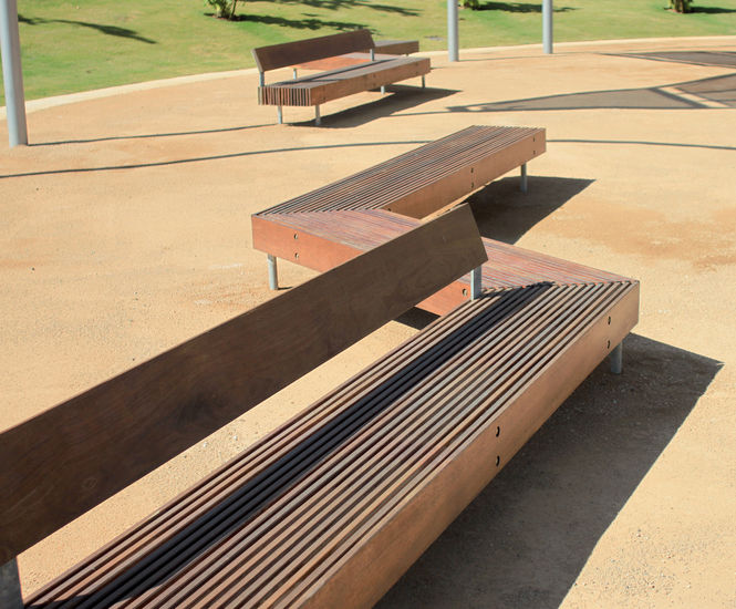 Woody Bench - timber modular outdoor bench