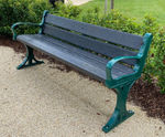 Evergreen - traditional cast iron and recycled plastic seat